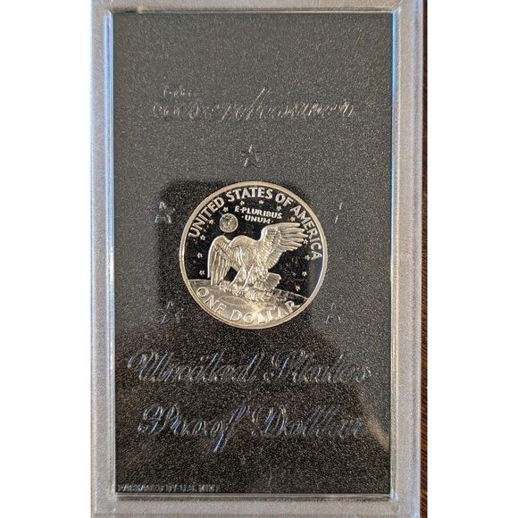 1971 Eisenhower Dollar – Mint Box, Rainbow Toning, Silver Uncirculated - Picture 4 of 4